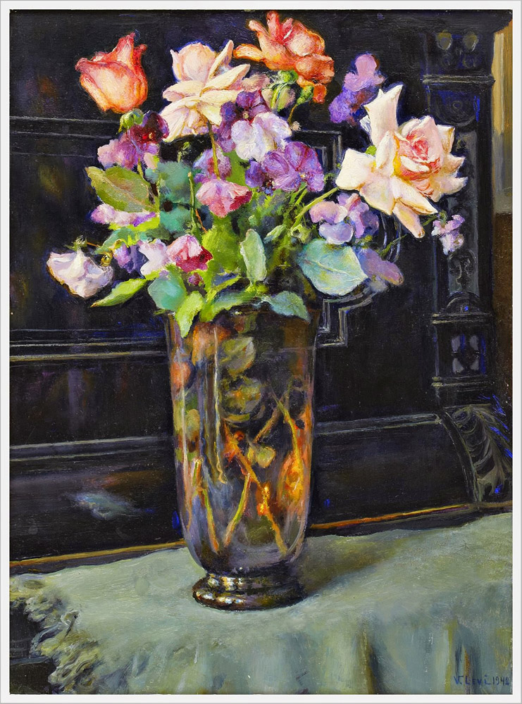 «Натюрморт із квітами». 1942. Полотно, олія